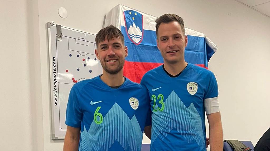 Doplihar in Perko z amatersko reprezentanco Slovenije